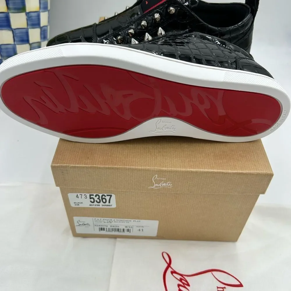 Men's Christian Louboutin F.A.V. Fique A vontade low top sneakers size 41 Italy